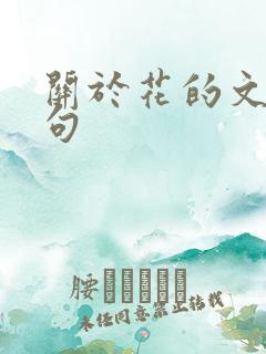 关于花的文案短句