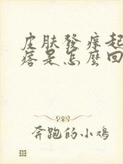 皮肤发痒起小疙瘩是怎么回事