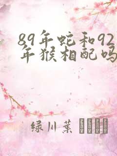 89年蛇和92年猴相配吗