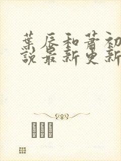 叶辰和萧初然小说最新更新阅读