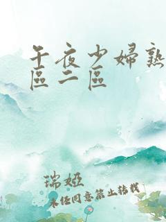 午夜少妇熟女一区二区