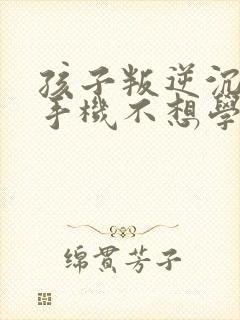 孩子叛逆沉迷于手机不想学习怎么办?