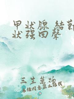 甲状腺 结节点状强回声