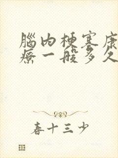 脑内梗塞康复治疗一般多久