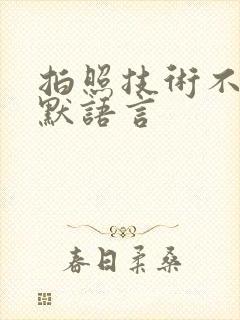 拍照技术不好幽默语言