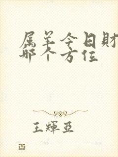 属羊今日财神在哪个方位