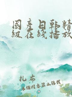 国产日韩精品一级在线播放