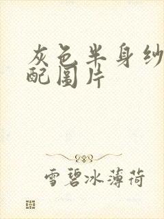 灰色半身纱裙搭配图片