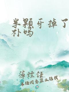 半颗牙掉了还能补吗