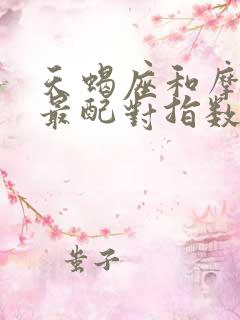 天蝎座和摩羯座最配对指数