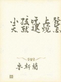 小孩晚上发烧白天就退烧怎么回事