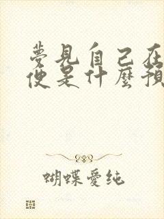 梦见自己在拉大便是什么预兆