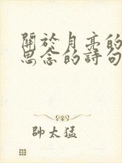 关于月亮的表达思念的诗句