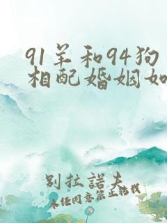 91羊和94狗相配婚姻如何