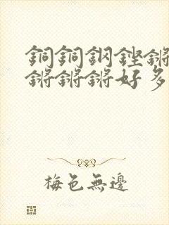 铜铜钢铿锵锵锵锵锵锵好多少阅读