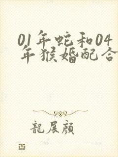 01年蛇和04年猴婚配合适吗