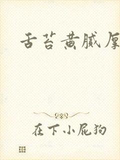 舌苔黄腻厚发暗