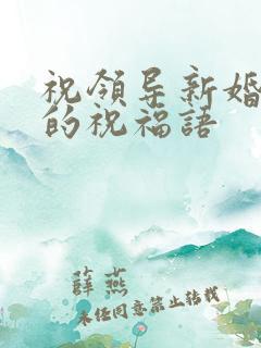 祝领导新婚快乐的祝福语