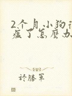 2个月小狗得犬瘟了怎么办