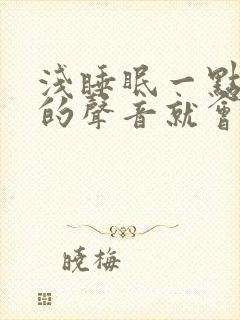 浅睡眠一点小小的声音就会被惊醒