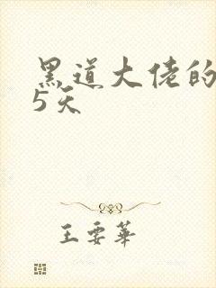 黑道大佬的365天