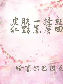 皮肤一挠就出现红点怎么回事