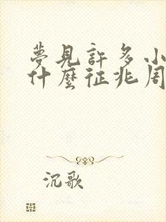 梦见许多小狗是什么征兆周公解梦