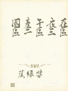 国产午夜在线一区二区三区