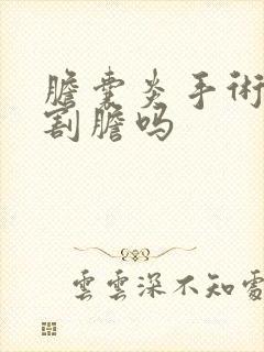 胆囊炎手术是要割胆吗