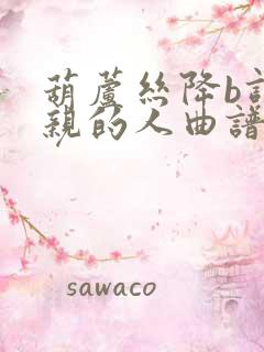 葫芦丝降b调最亲的人曲谱