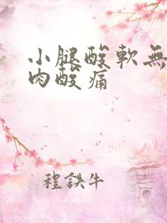 小腿酸软无力肌肉酸痛