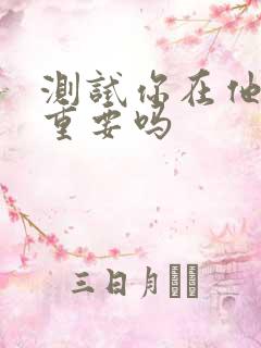 测试你在他心里重要吗