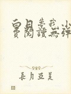 白日梦我小说免费阅读无弹窗