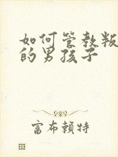 如何管教叛逆期的男孩子