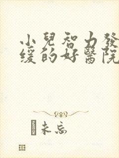 小儿智力发育迟缓的好医院治疗