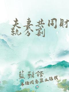 夫妻共同财产出轨分割