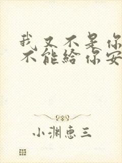 我又不是你的谁不能给你安慰歌词