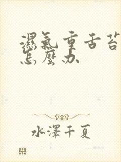 湿气重舌苔白厚怎么办