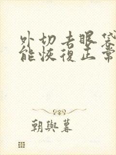 外切去眼袋多久能恢复正常