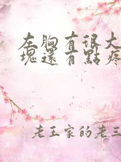 左胸有很大的硬块还有点疼