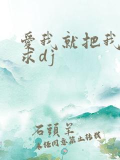 爱我就把我来追求dj