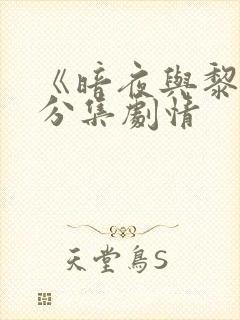 《暗夜与黎明》分集剧情