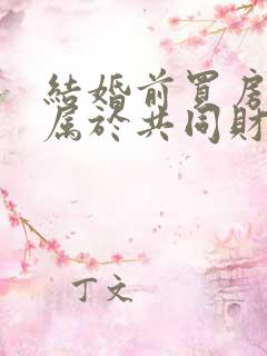 结婚前买房子是属于共同财产吗