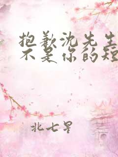 抱歉沈先生孩子不是你的短剧免费版