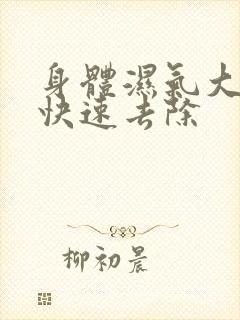 身体湿气大怎么快速去除