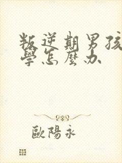 叛逆期男孩不上学怎么办