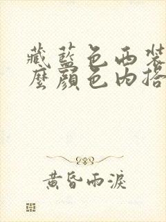 藏蓝色西装配什么颜色内搭