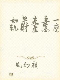 如果夫妻一方出轨财产怎么分割