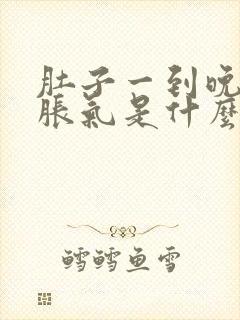 肚子一到晚上就胀气是什么原因