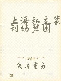 上海私立蒙特梭利幼儿园